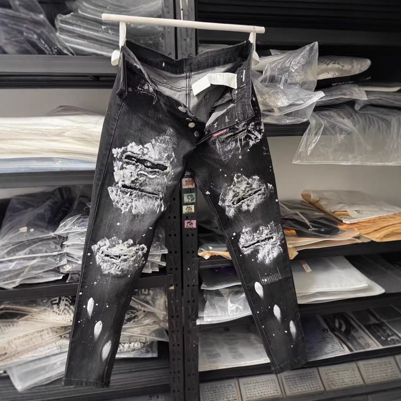 Unisex Classic Denim Jeans Loose Fit Daily Outdoor Wear - Image 2