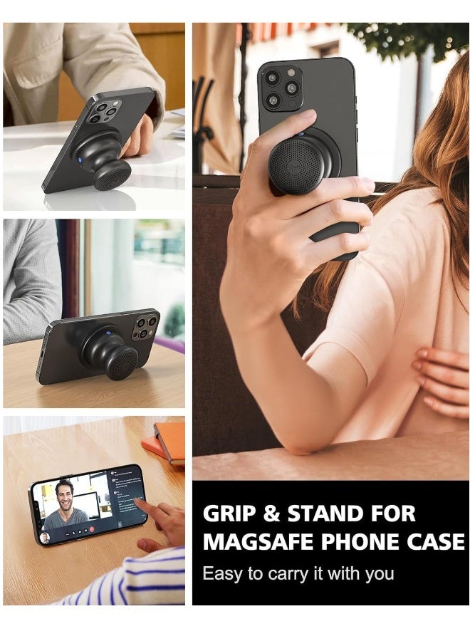 Mini Portable Wireless Bluetooth Speaker with Magnetic Base, Powerful Sound, Easy to Attach to Metal Surface, [Compatible with Magsafe, iPhone 15, 14, 13, 12 Pro/Max] for Home or Outdoor  - Image 5