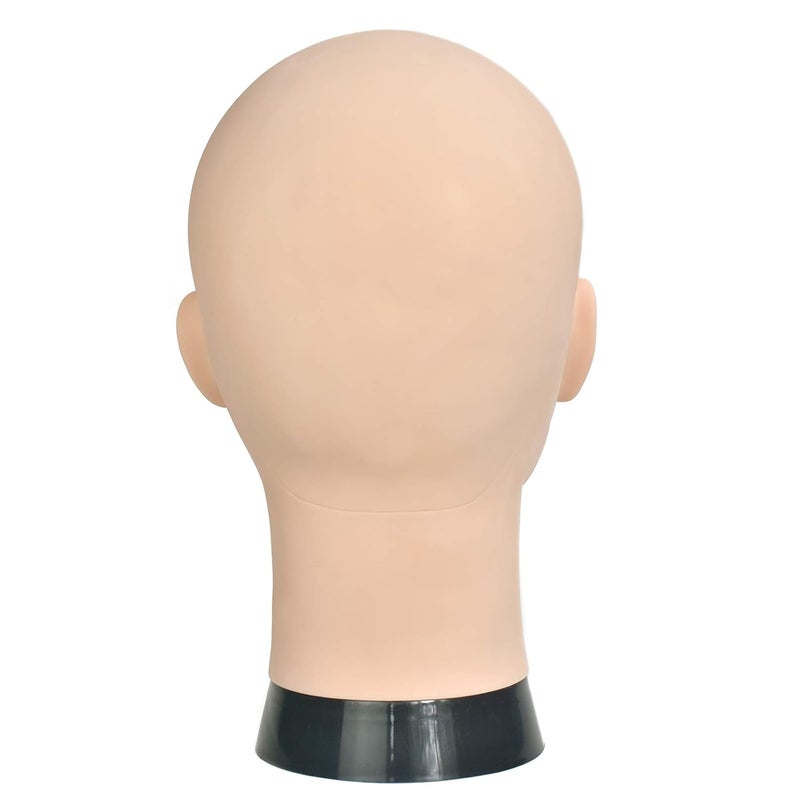 Ba Sha Professional Cosmetology Mannequin Head - Female Bald Head for Wigs, Making, Hat Display, Glasses - Free Clamp - Image 3