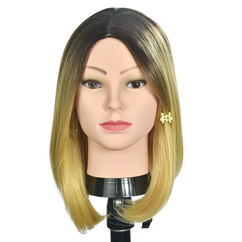 Ba Sha Professional Cosmetology Mannequin Head - Female Bald Head for Wigs, Making, Hat Display, Glasses - Free Clamp - Image 5