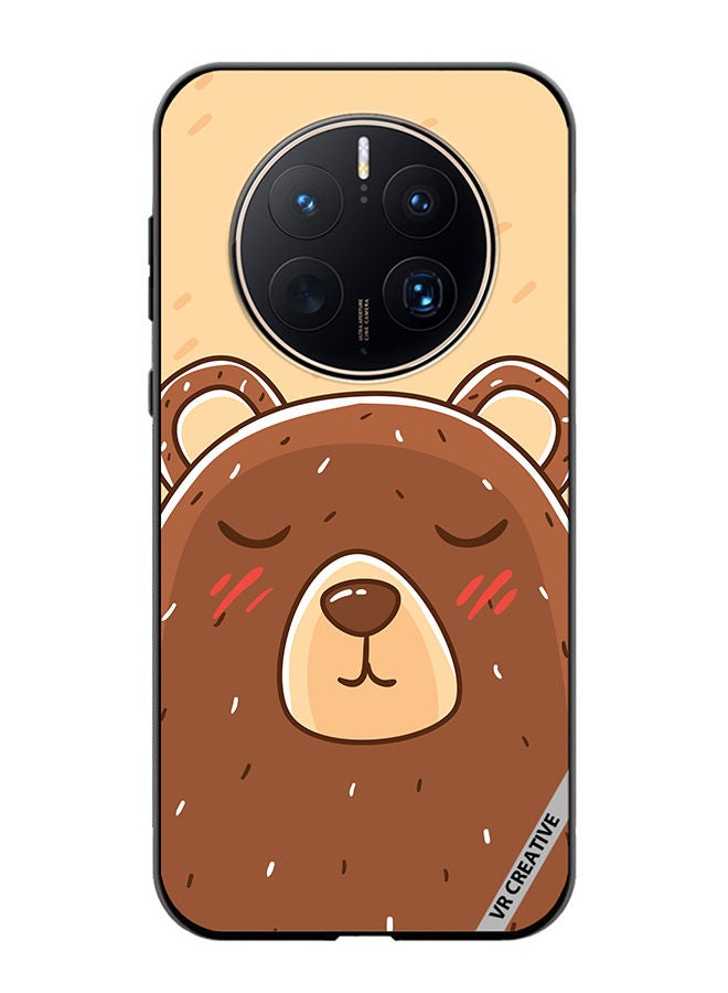 VR CREATIVE Protective Case Cover For Huawei Mate 50 Pro Sleeping Bear Design Multicolour - Image 1