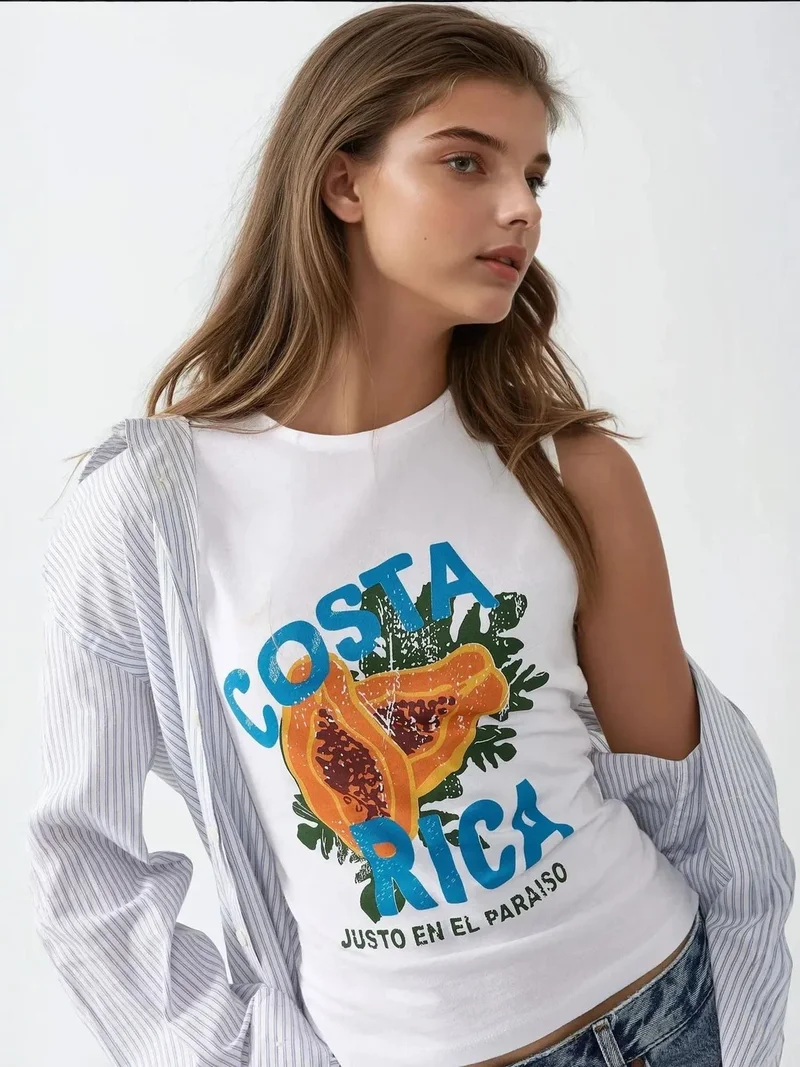 HICCUP Slim Fit Printed Crew Neck T-Shirt