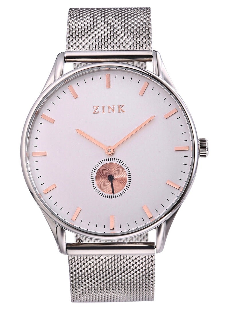 زنك ساعة زينك الأنيقة ZK130G5MS-16R - ساعة رجالية عصرية من الفولاذ المقاوم للصدأ - Image 1