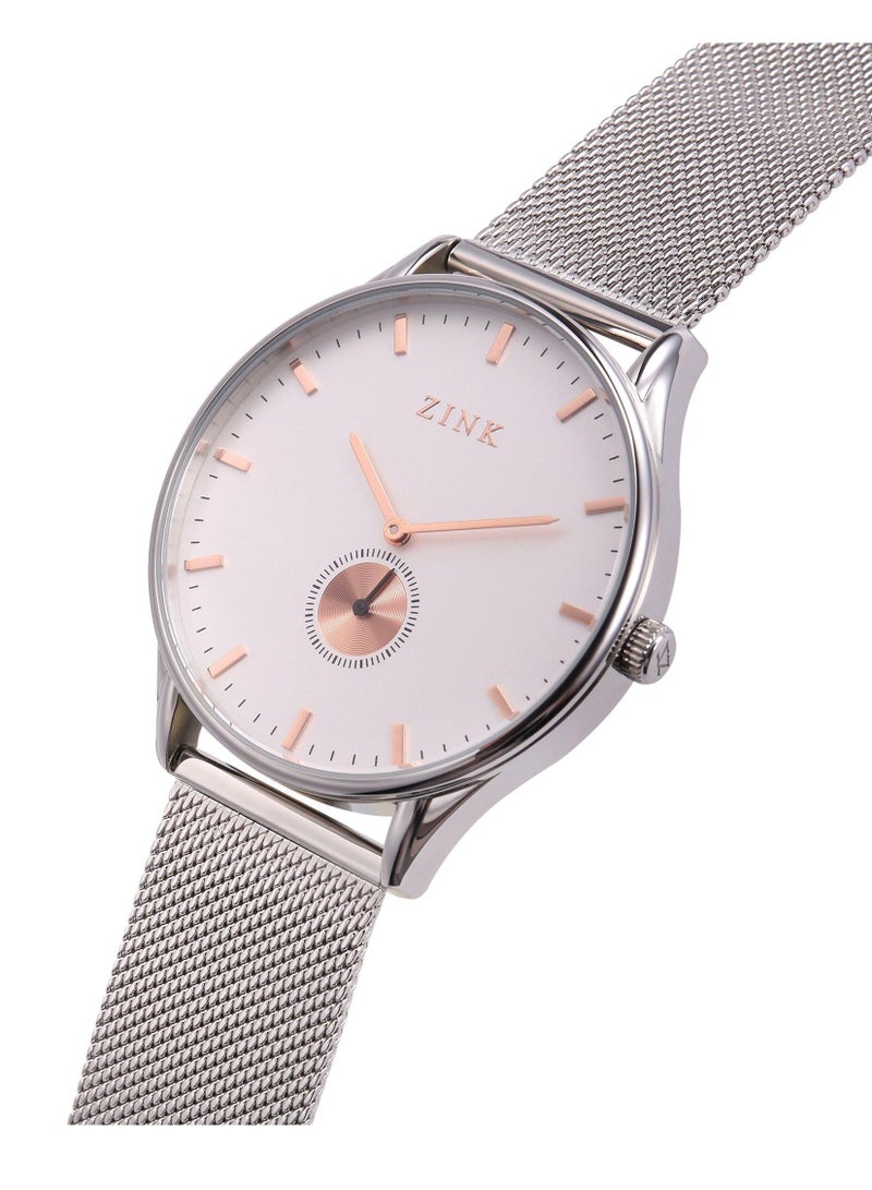 زنك ساعة زينك الأنيقة ZK130G5MS-16R - ساعة رجالية عصرية من الفولاذ المقاوم للصدأ - Image 2