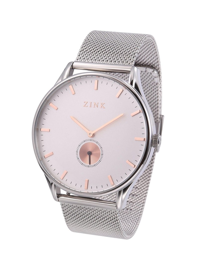زنك ساعة زينك الأنيقة ZK130G5MS-16R - ساعة رجالية عصرية من الفولاذ المقاوم للصدأ - Image 3