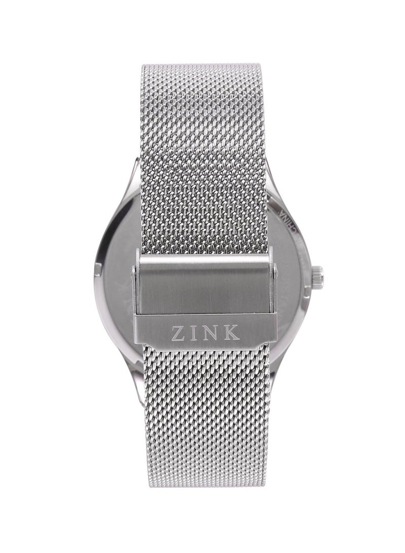 زنك ساعة زينك الأنيقة ZK130G5MS-16R - ساعة رجالية عصرية من الفولاذ المقاوم للصدأ - Image 4