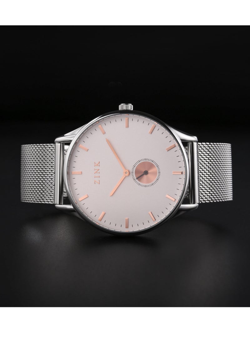 زنك ساعة زينك الأنيقة ZK130G5MS-16R - ساعة رجالية عصرية من الفولاذ المقاوم للصدأ - Image 5