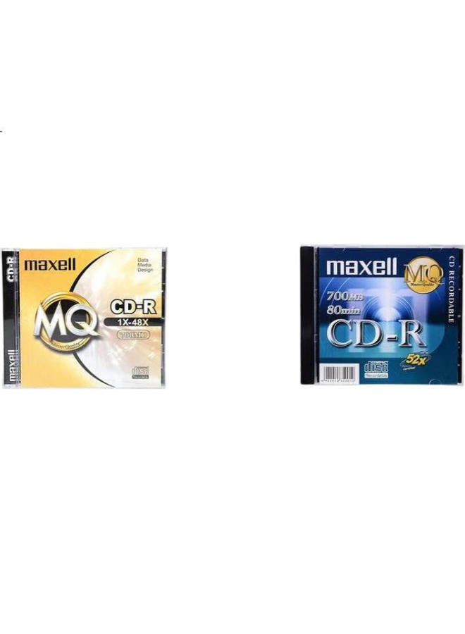 Maxell Maxell Cd-R Discs, Recordable Discs, Blank Discs, Office Series, 52X Speed, 700Mb Capacity, Taiwan-Made - Image 1