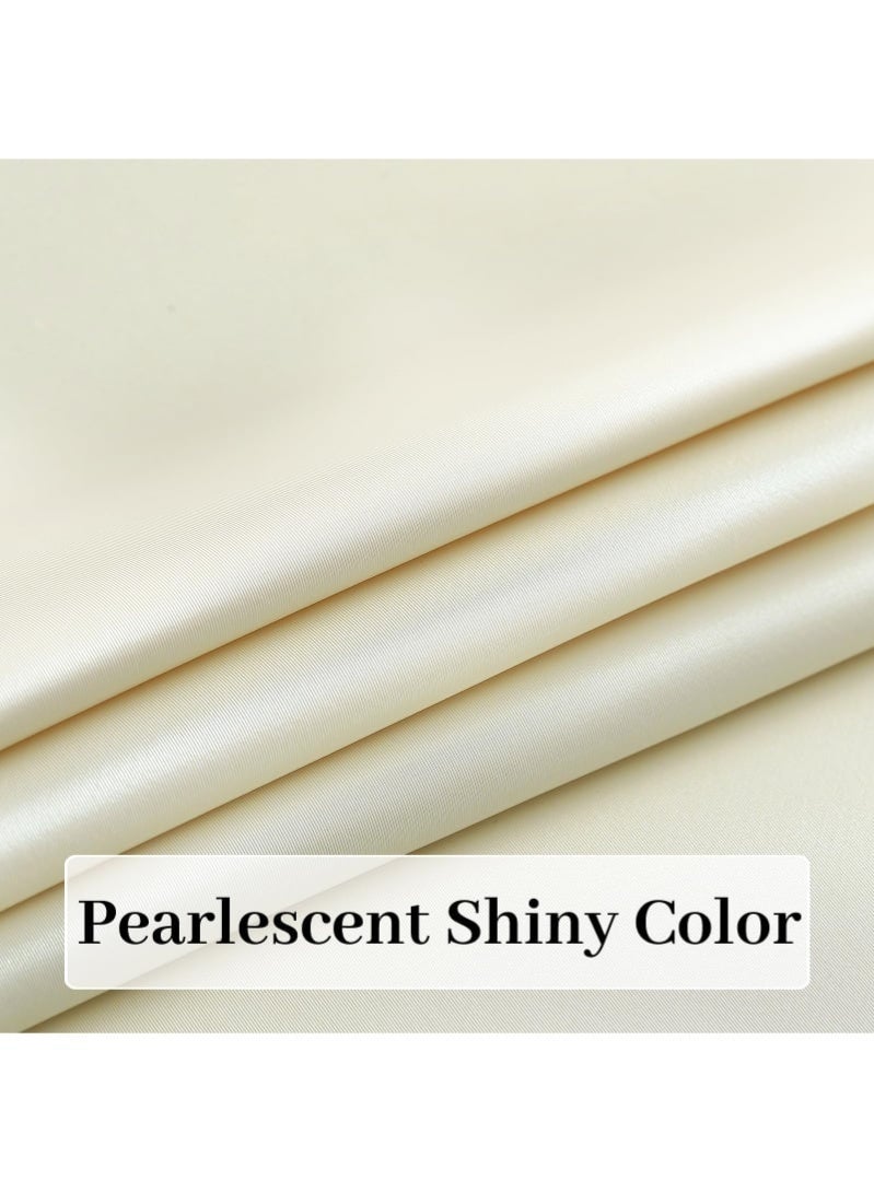 Luxury PU Leather Tablecloth 140x200cm – Waterproof Heat Resistant Ice Silk Feel, Oil-Proof Non-Slip, Wash-Free Beige - Image 2