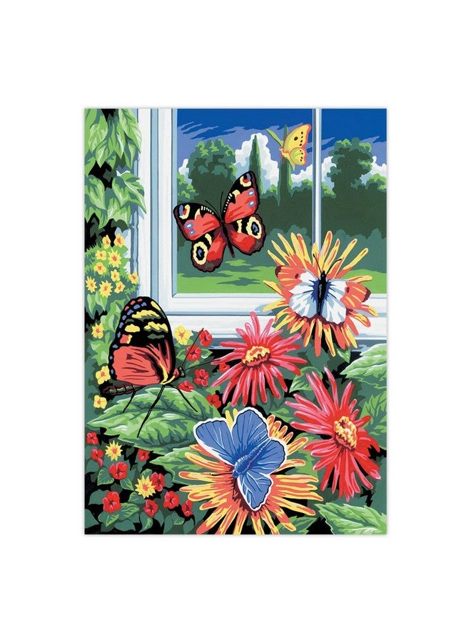 Royal & Langnickel Royal & Langnickel Painting by Numbers Junior Small Art Activity Kit, Butterflies  - Image 2