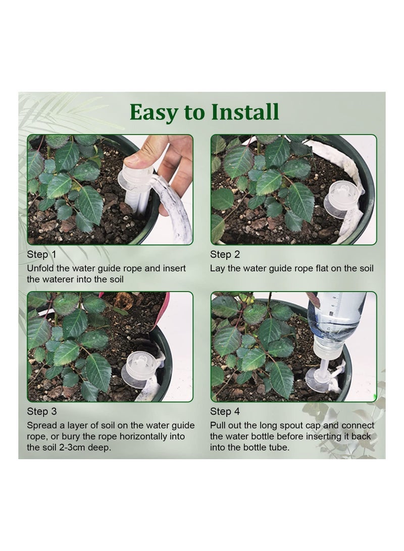 SYOSI 5 Pack Automatic Plant Watering Stakes Potted Plants Self Watering Spikes Plant Watering for Outdoor Indoor - Image 3