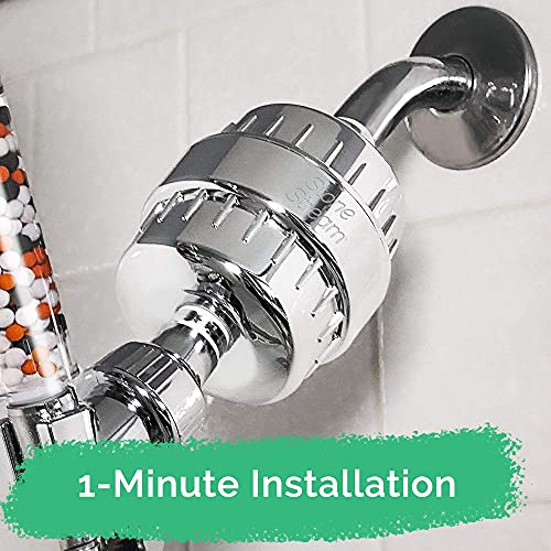 StoneStream Shower Filter for Hard Water- Original StoneStream Shower Head Filter with Vitamin C and Activated Charcoal to Remove Chlorine, Heavy Metals and More- for Dry Skin and Hair - Image 2