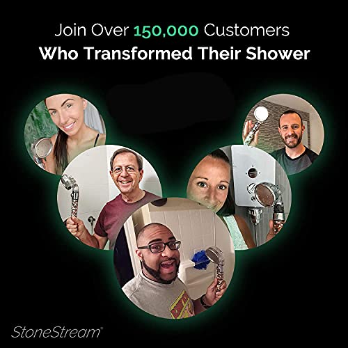 StoneStream Shower Filter for Hard Water- Original StoneStream Shower Head Filter with Vitamin C and Activated Charcoal to Remove Chlorine, Heavy Metals and More- for Dry Skin and Hair - Image 3