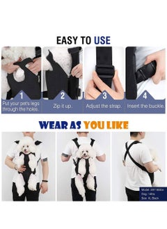 Generic Pet Carrier Backpack Adjustable Pet Front Cat Dog Carrier Backpack Travel Bag Backpack Carrier for Walking Travel Hiking Camping Legs Out (M)  - Image 4
