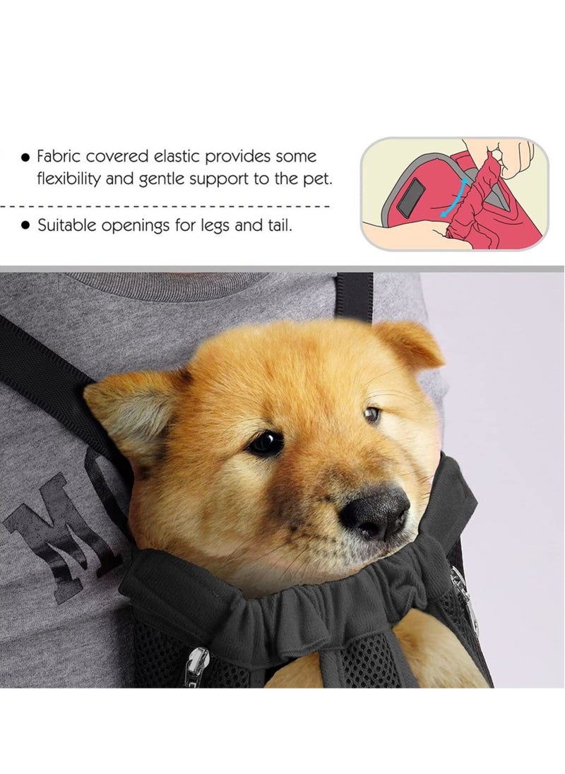 Generic Pet Carrier Backpack Adjustable Pet Front Cat Dog Carrier Backpack Travel Bag Backpack Carrier for Walking Travel Hiking Camping Legs Out (M)  - Image 5