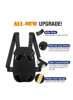 Generic Pet Carrier Backpack Adjustable Pet Front Cat Dog Carrier Backpack Travel Bag Backpack Carrier for Walking Travel Hiking Camping Legs Out (M)  - Image 2