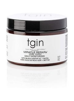 Tgin Miracle Repairx Curl Food Daily Moisturizer For Natural Hair - Dry Hair - Curly Hair - 12 Oz  - Image 2