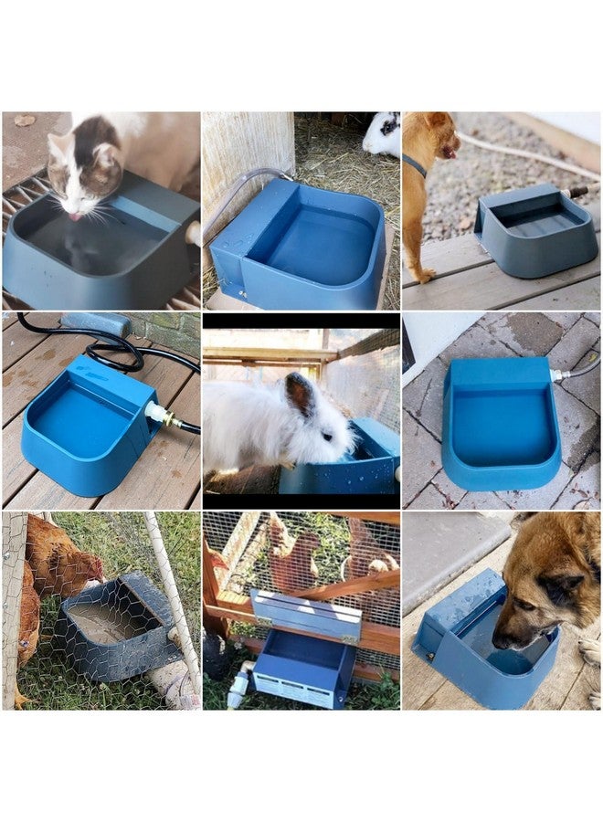 NAMSAN Automatic Dog Water Dispenser with Float Valve, 3/4'' Adapter, Outdoor Automatic Water Dispenser for Cats Chicken Animals, Goat Waterer, Livestock Water Trough - Image 2