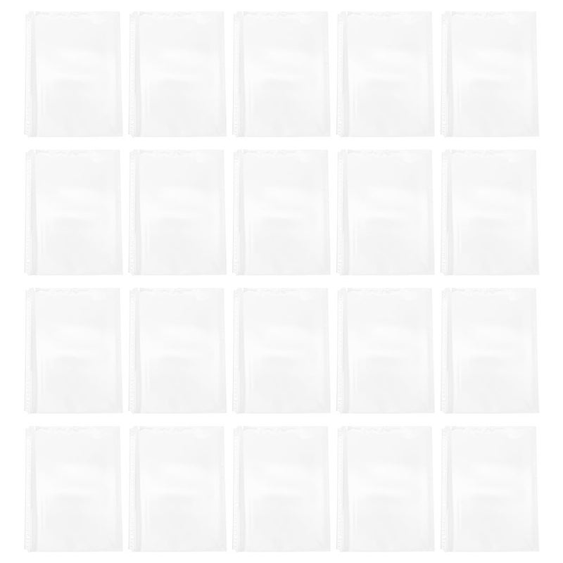 20pcs مجلد وثيقة من 30 حفرة A4 إدراج الأكمام الوثيقة وثيقة وثيقة محفظة لمكتب المدرسة يحمي منزل مكتب المدرسة - Image 5