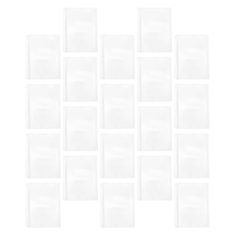20pcs مجلد وثيقة من 30 حفرة A4 إدراج الأكمام الوثيقة وثيقة وثيقة محفظة لمكتب المدرسة يحمي منزل مكتب المدرسة - Image 4