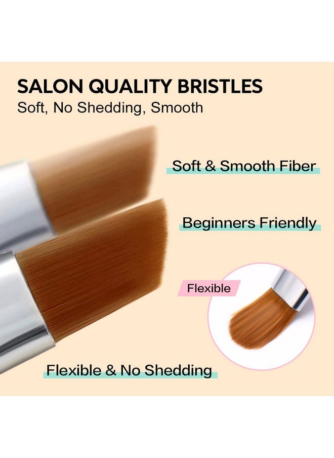 AIMEILI AIMEILI Nail Art Brushes Acrylic Nail Brush Design Pen Set for Gel Nail Polish Painting, Nail Extension Gel Builder Nail Gel Brush, Nail Art Liner Brush and Nail Dotting Pen DIY Manicure  - Image 4