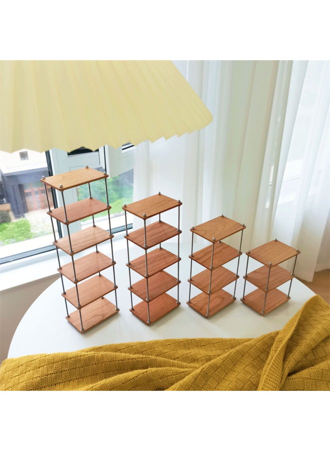 Multi-layer Storage Rack Storage Rack Bookshelf Silent Wind 6 Fen Baby House 0b11 Bjd Cotton Doll Cloth-Color:Style A High 14.3cm Long 16.7cm - Image 2