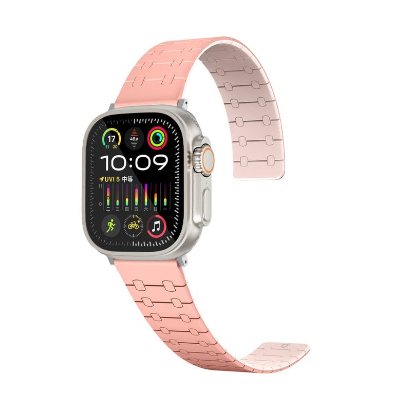 A-CASE Magnetic Silicone Loop Strap Compatible with Apple Watch 41/40/38mm, Adjustable Replacement Band - Image 1