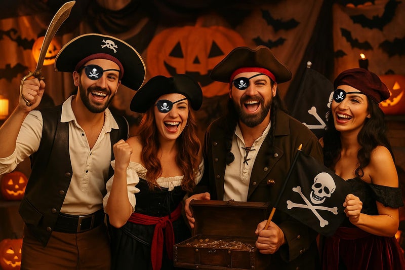 Oarkive Pirate Eye Patch for Adults â€“ Adjustable Eye Patch for Halloween Costume, Party Outfit, or Themed Events - Image 4