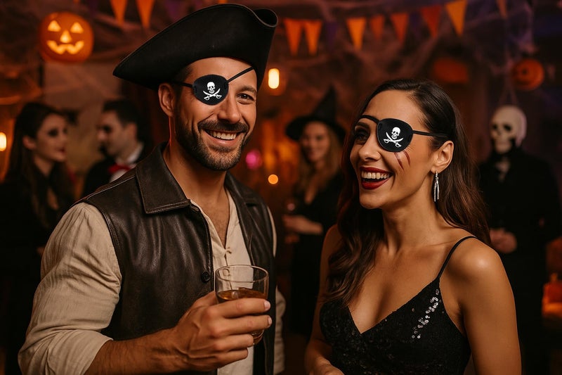 Oarkive Pirate Eye Patch for Adults â€“ Adjustable Eye Patch for Halloween Costume, Party Outfit, or Themed Events - Image 3