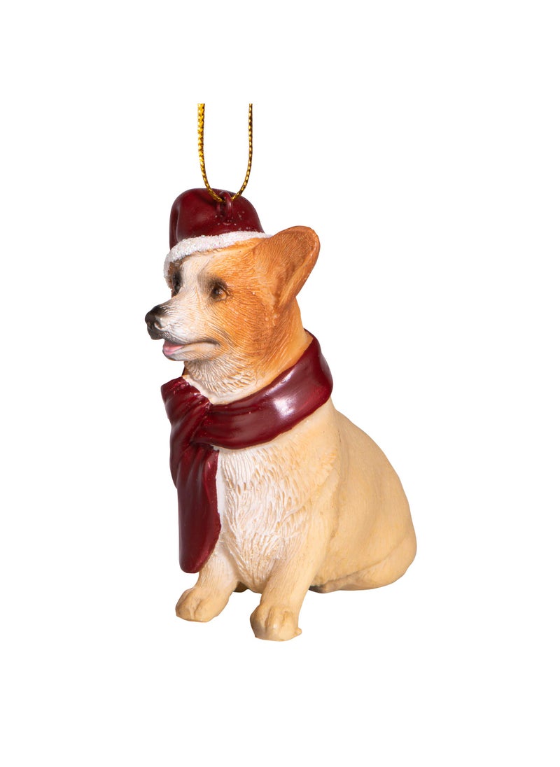 Design Toscano Design Toscano Christmas Xmas Welsh Corgi Holiday Dog Ornaments  Approx. 2""Wx1Dx3H.  lb  - Image 5
