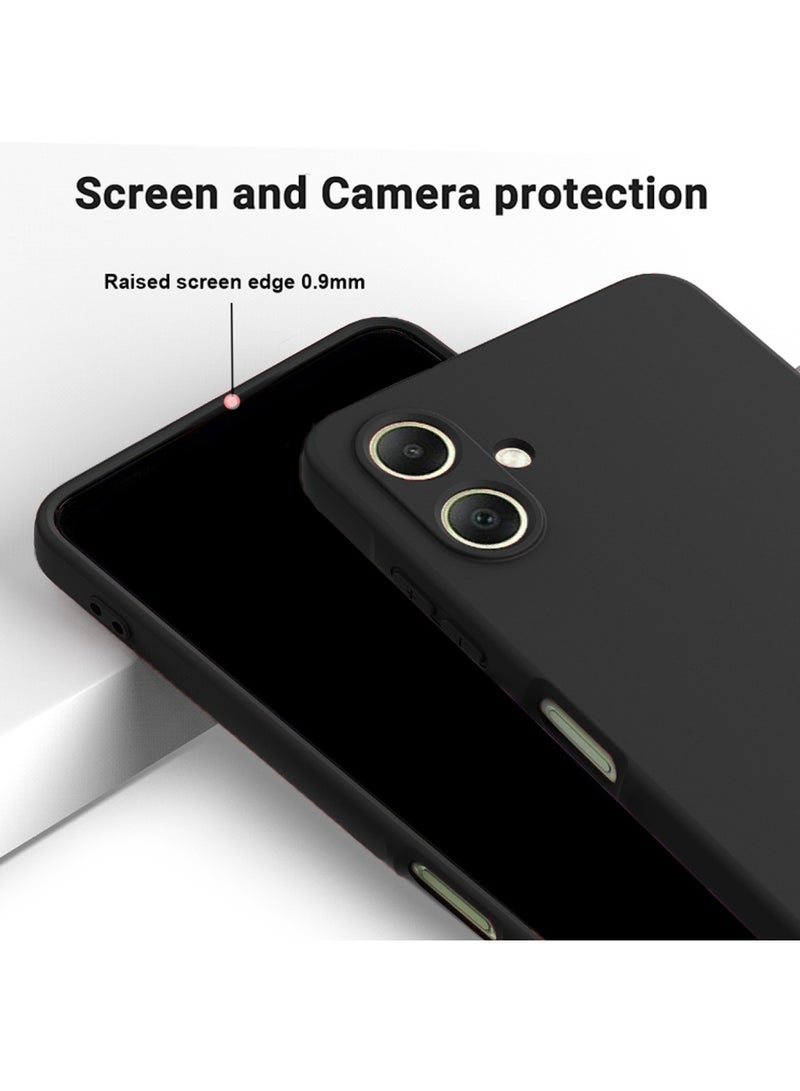 Wtech Samsung Galaxy A06 4G 2024 Premium Liquid Silicone Case Cover - Black - Image 3