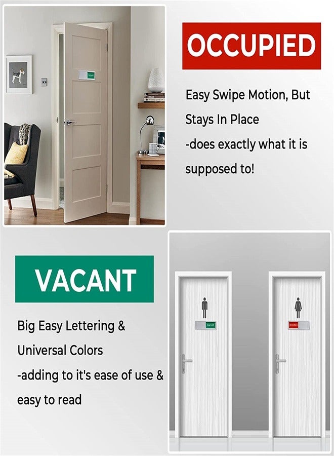 Room Status Indicator Slider Sign for Home Office Restroom Conference Hotels Hospital - Vacant or Occupied Privacy Door Sign - Lets You Know if Room is Available or In Use - Image 4