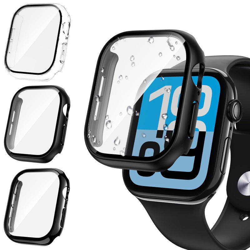 Tensea [3PCS for Apple Watch Screen Protector Case 40mm SE 3/SE 2rd Generation/SE/Series 6/5/4 Accessories, iWatch Protective Face Cover for Women Men, Bumper Tempered Glass for iPhone Watch 40 mm - Image 1