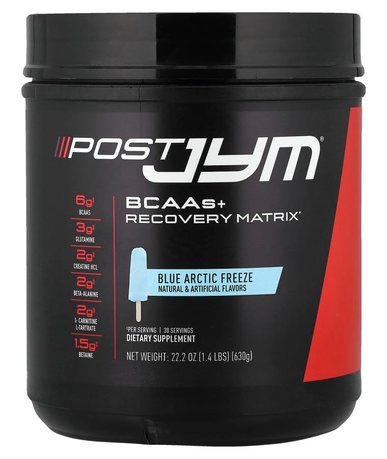 JYM Supplement Science Post JYM® BCAAs + Recovery Matrix Blue Artic Freeze 1.4 lbs (630 g)