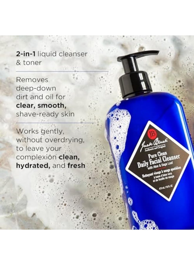 Jack Black Pure Clean Daily Facial Cleanser 473 Ml - Image 3