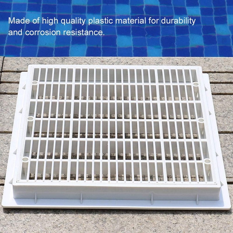 cheekyglo Floor Drain Cover, Pool Drain Cover, 30x30cm Swimming Pool Square Main Drain Cover Plate Floor Drain Cover for Swimming Pool - Image 5