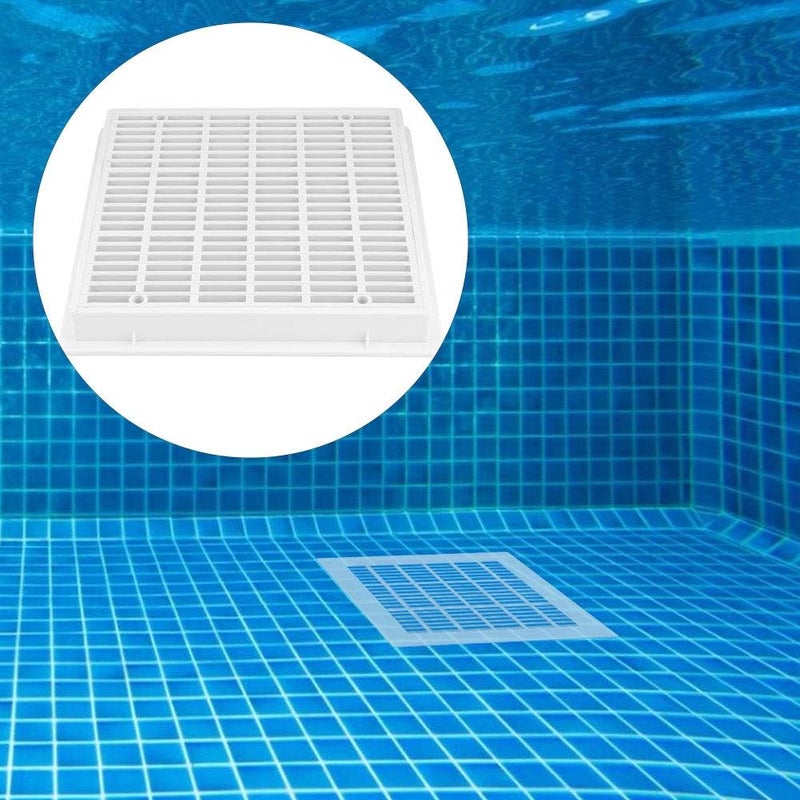 cheekyglo Floor Drain Cover, Pool Drain Cover, 30x30cm Swimming Pool Square Main Drain Cover Plate Floor Drain Cover for Swimming Pool - Image 3