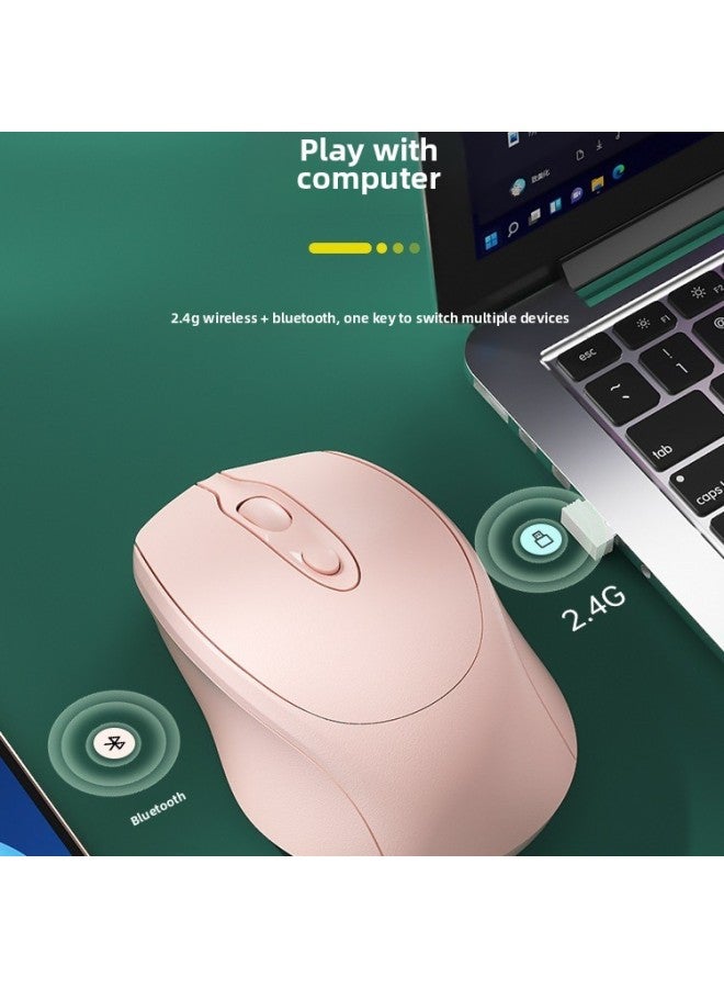 For Xiaomi For Apple Laptop For Huawei Mute For Asus Wireless Charging Lenovo HP Mouse Bluetooth-Specification:Single-mode Charging Model 【girl Pink】 2.4g Wireless⭐Three-stop Dpi Adjustment⭐Silent o - Image 3