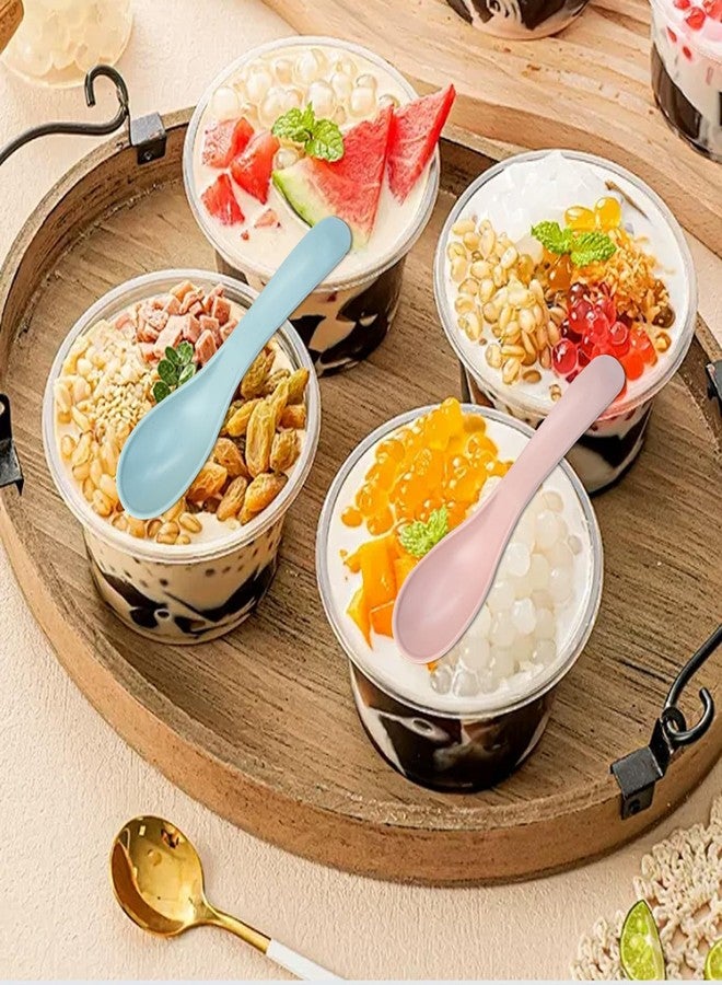 Cionyce 24PCS Wheat Straw Soup Spoons, 6 Inch Unbreakable Meal Spoon, Cereal Dinner Spoon for Kid and Adult, Microwave Dishwasher Safe(Multicolour) - Image 3