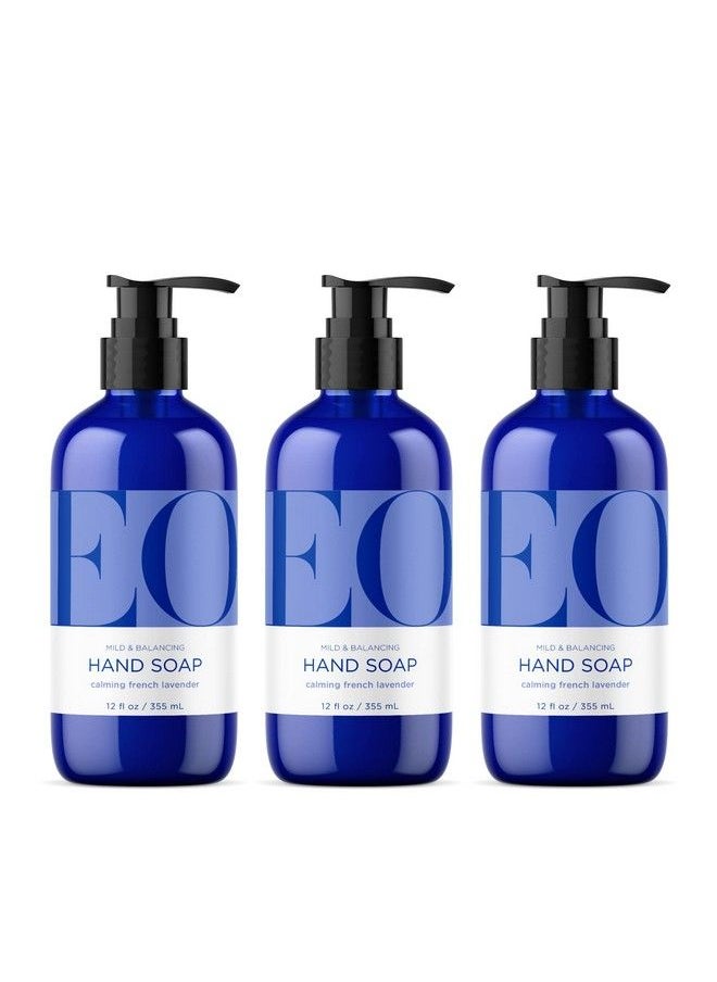 Everyone Eo Liquid Hand Soap 12 Ounce (Pack Of 3) French Lavender Organic Plantbased Gentle Cleanser With Pure Essential Oils  - Image 1