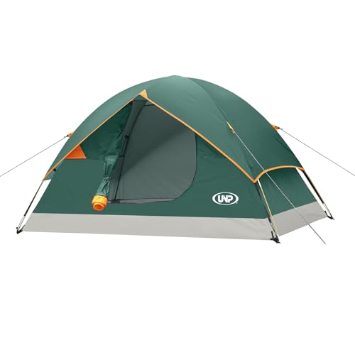 unp Camping Tent 2346 Person Dome Tent Easy to Set Up for Camping Lightweight Camping Tent Portable Camping Tent for Outdoor and Backpacking Beaches Dark Green - Image 1