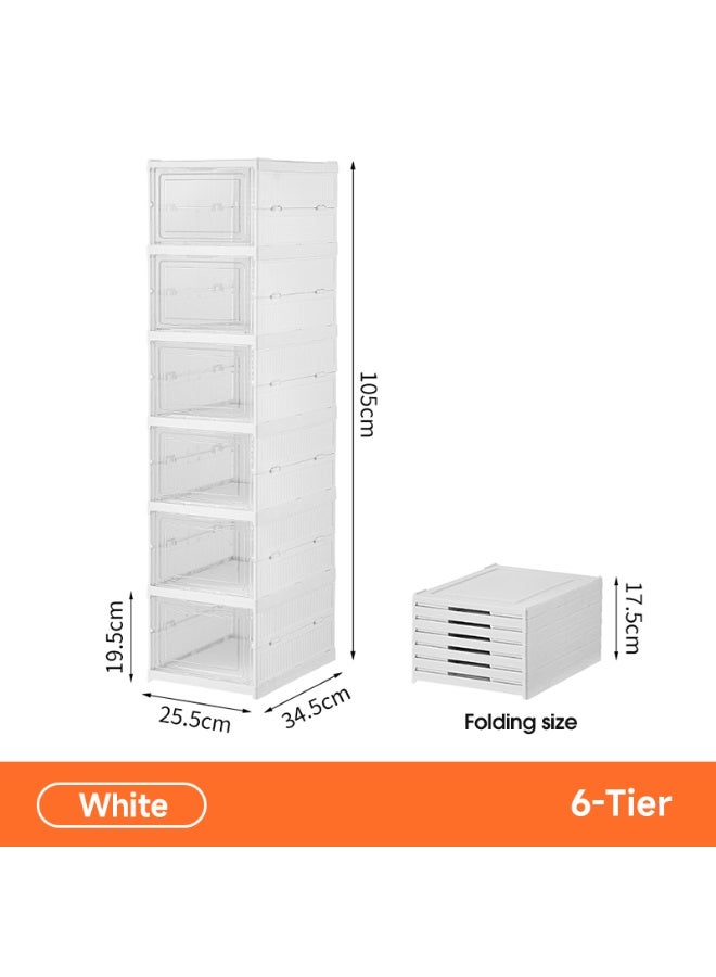 TWEGGON 6 Layer Shoe Organizer Shoe Cabinet Foldable - Image 1