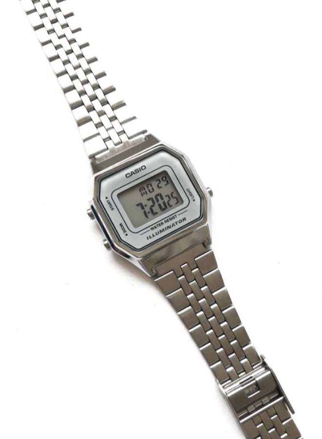 CASIO Women Illuminator Digital Watch LA680WA-7DF - 29 mm - Silver - Image 3