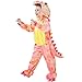 DearSun Childs TRex Dinosaur Costume Dinosaur Costume for Kids Fancy Dress Costume Hooded Romper Jumpsuit XS90 Pink - Image 3