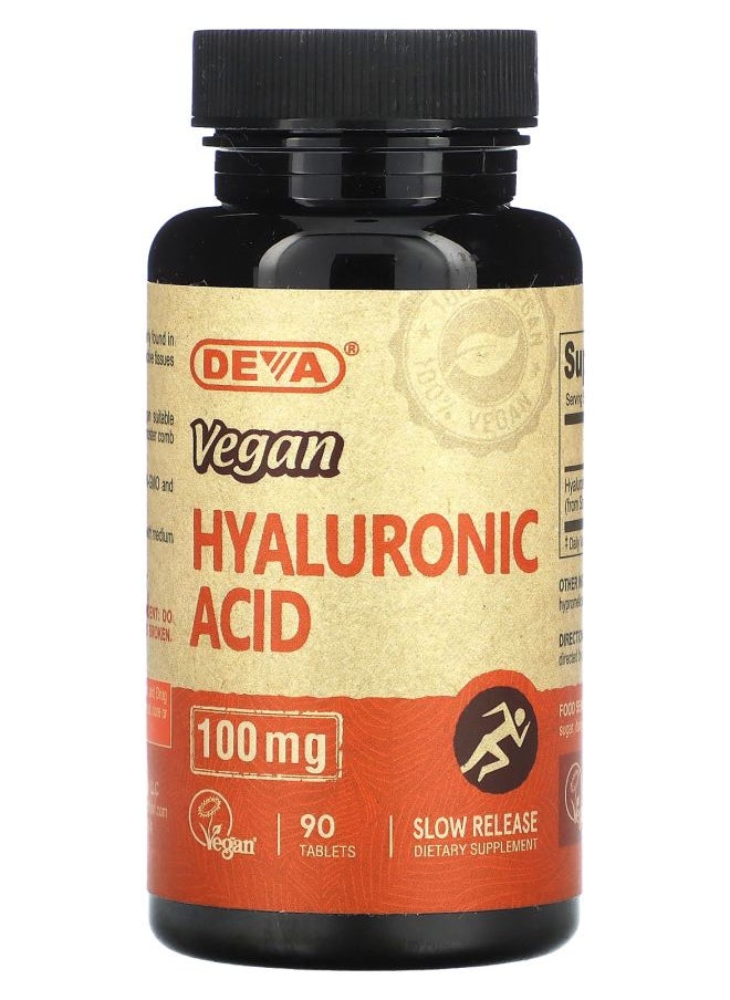 Deva Vegan Hyaluronic Acid  100 mg  90 Tablets 