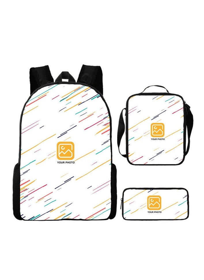 Generic - Printed backpack polyester schoolbag large-capacity cross-body bag student-Q01-Dragon Ball - Image 1