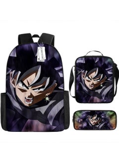 Printed backpack polyester schoolbag large-capacity cross-body bag student-Q01-Dragon Ball