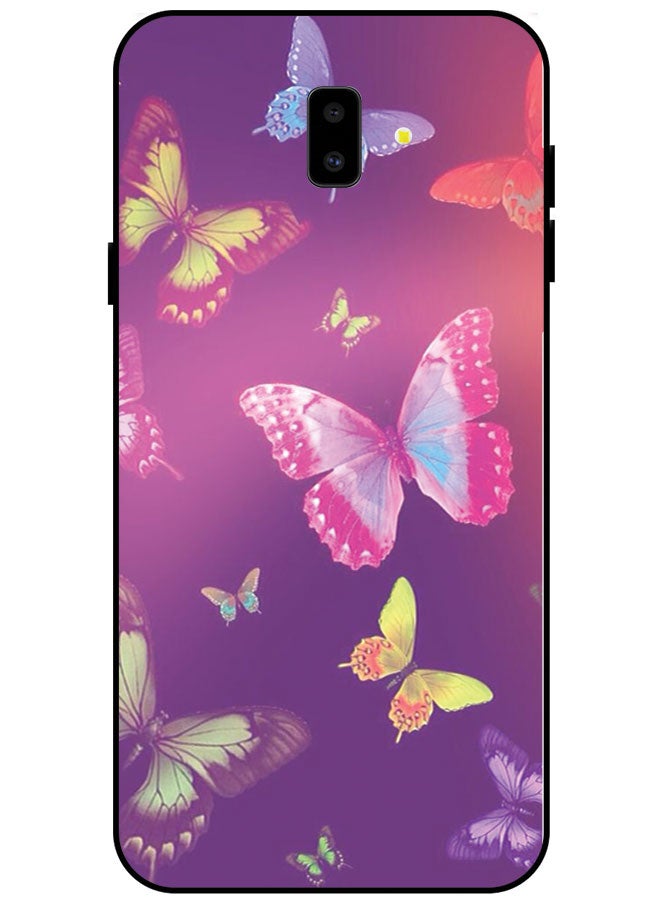EYE CATCH Protective Case Cover For Samsung Galaxy J6 Plus Smart Series Printed Protective Case Cover for Samsung J6 Plus Butterflies on Books - Image 1