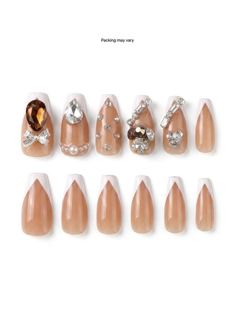 Artificial nails for the hand, modern shapes