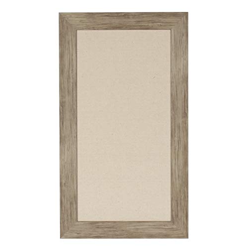 DesignOvation Beatrice Framed Linen Fabric Pinboard, 13x23, Rustic Brown - Image 3